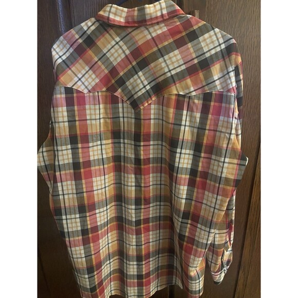 VTG 70s Miller Western Wear Pearl Snap L S Shirt Sz 17 1/2 - 36 XL Western. - Picture 3 of 8